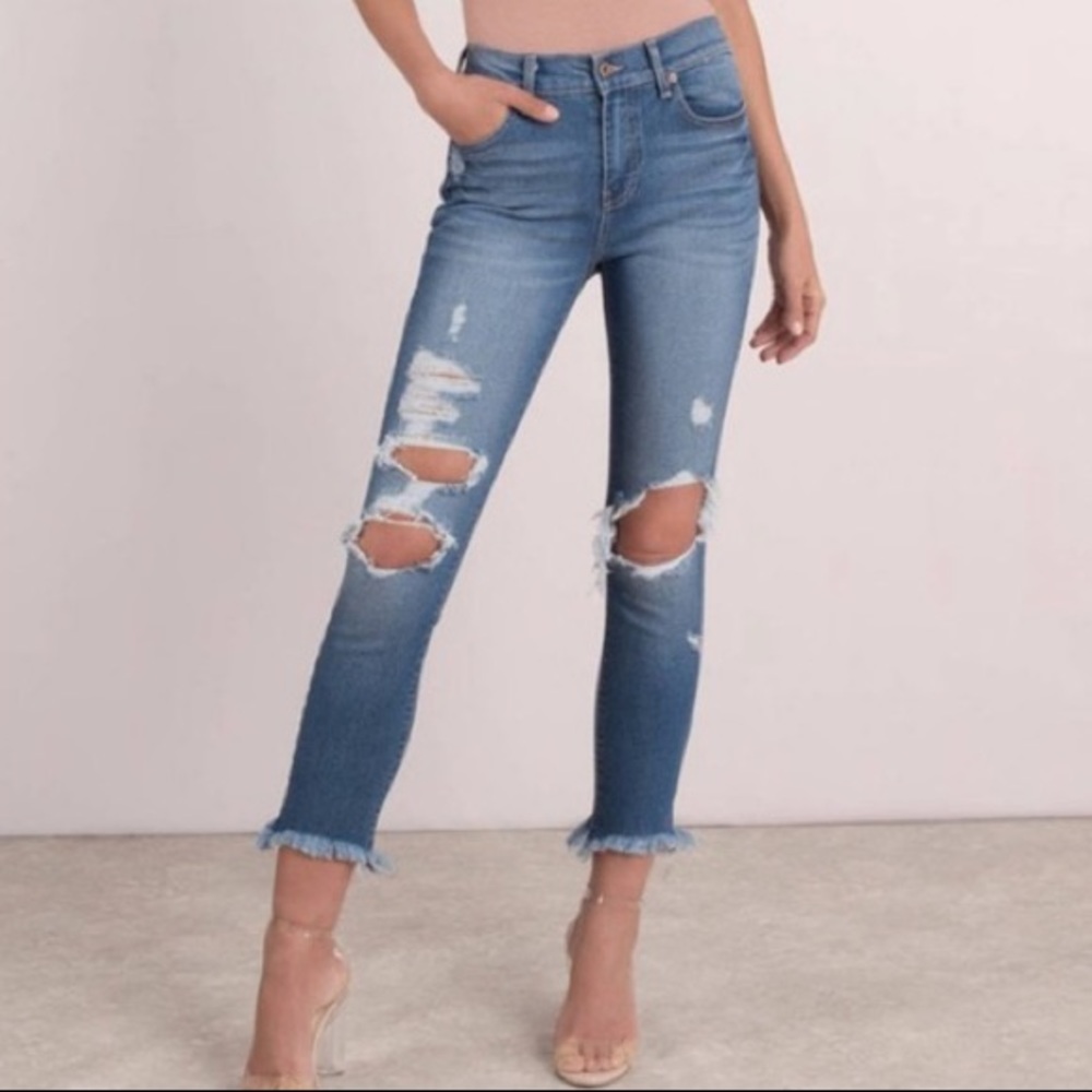 Pistola Monroe Hem High-Waisted Jeans